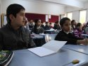 Savaş mağduru öğrenciler Türkçe öğreniyor