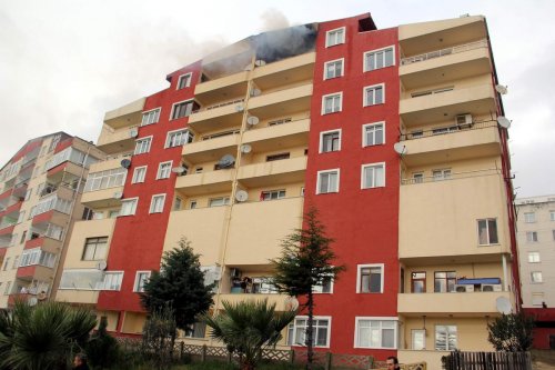 Sinop'ta ev yangın