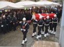 Kanserden ölen polis memuru için tören
