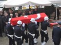 Kanserden ölen polis memuru için tören