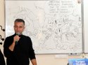 Turgut Yılmaz, Kağıthanelilere karikatür sanatını anlattı