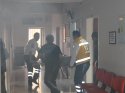 Doğanşar Devlet Hastanesinde yangın tatbikatı