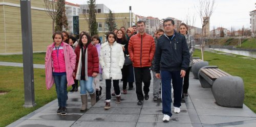 Kırşehir'de yürüyüş gerçekleştirildi