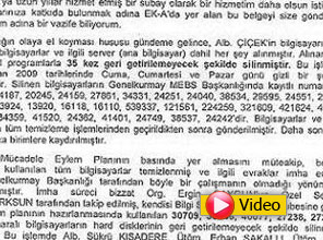 Belge nasıl imha edildi? - Video