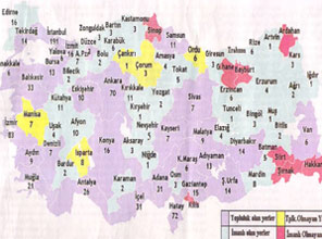 Kafes'ten çıkan ilginç harita