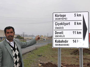 Diyarbakır'da tabela 'açılımı' 
