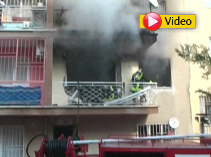 Işığı yaktı, bomba gibi patladı - Video