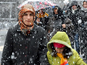 Kar yağışı Balkanlardan giriş yaptı