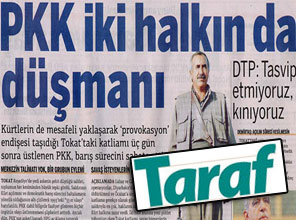 PKK'ya en sert tepki Taraf'tan 