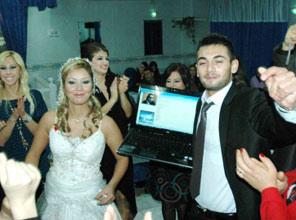 Gelin pistte damat MSN'de