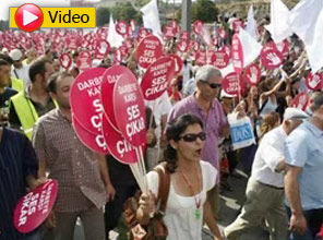 Darbeye karşı harekete geçtiler - Video