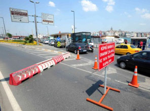 Yeni Galata köprüsünde çalışma