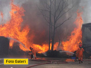 Konya'da korkutan yangın - Foto