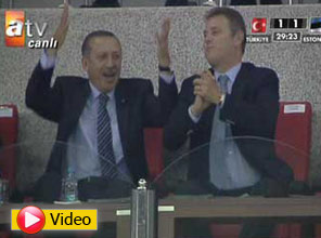 Başbakan Erdoğan böyle sevindi - Video