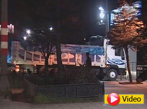Ankara'da patlayıcı yüklü kamyon - Video