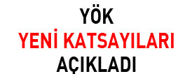 YÖK yeni katsayıları açıkladı