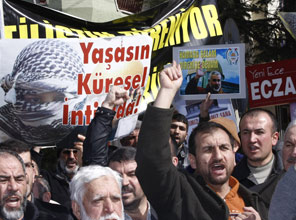 Beyazıt'ta İsrail protesto edildi