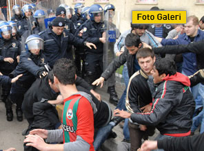 Diyarbakır'da maç öncesi gerginlik- Foto