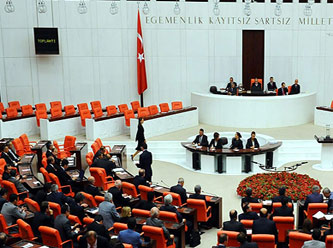 TBMM Genel Kurulu'nda Serter için protesto