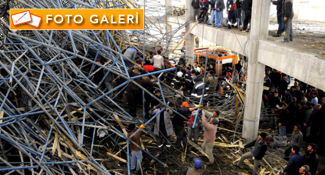 Nevşehir'de cami inşaatı çöktü