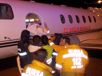 Üsküp'ten Bursa'ya hasta taşındı