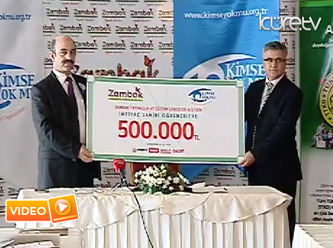Kimse Yok Mu Derneği'ne cömert bağış