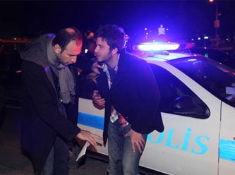Kaza yapan muhabirleri silahla vurdular