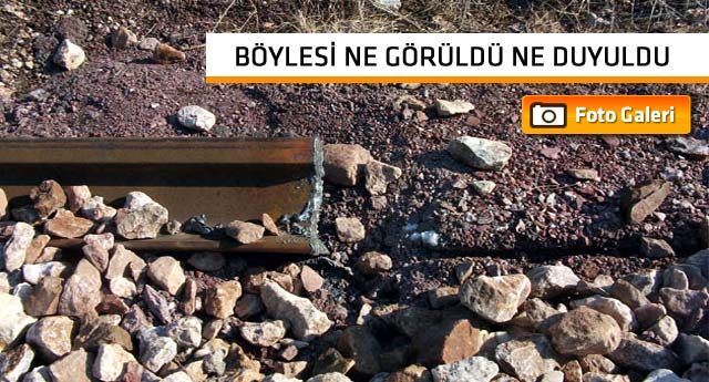 Hırsızlar tren raylarını çaldı