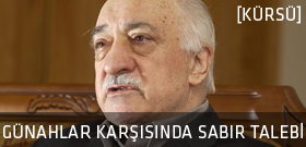 Günahlar karşısında sabır talebi