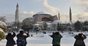 İstanbul'dan kar manzaraları