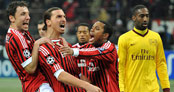 Milan Arsenal'i dağıttı:4-0 
