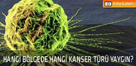 Hangi bölgede hangi kanser türü yaygın?