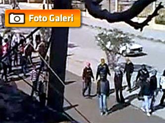 Suriye'de kameraya takılan şok görüntüler