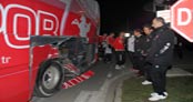 Samsunspor kafilesine tren çaptı