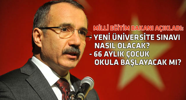 Dinçer'den sınav modeli ve 66 ay açıklaması