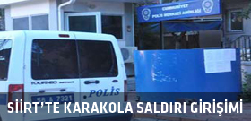 Siirt'te polis karakoluna saldırı girişimi