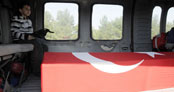 Şehit baba ile en zor yolculuk