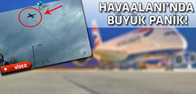 Uçağın motoru uçuş sırasında düşünce...
