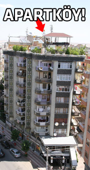 Köy hayatını, apartmanın 9. katına taşıdı