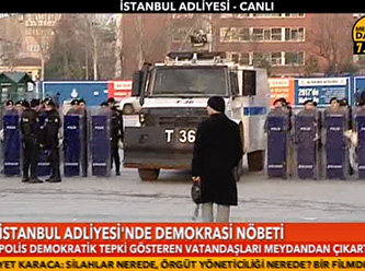İstanbul polisinden demokrasi nöbetine müdahale