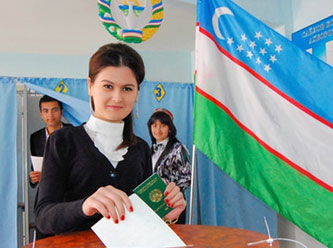 Özbekistan da seçimlere yoğun katılım