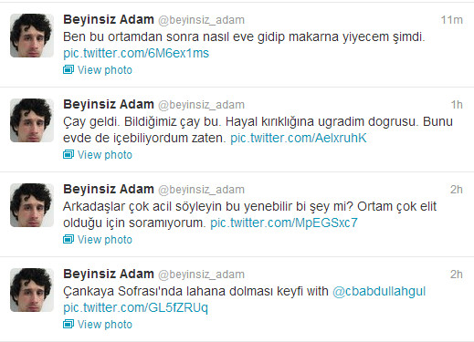 Beyinsiz adam Köşk tweet