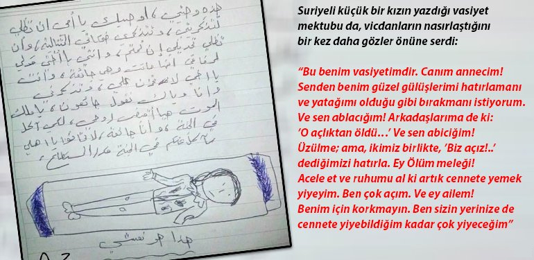 Suriyeli Kizin Yurekleri Daglayan Vasiyeti