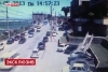 Dağıstan'da caddenin ortasında araç patladı