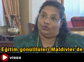 Eğitim gönülllüleri Maldivler'de-İZLE