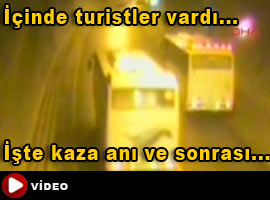 Tünelde KORKUNÇ kaza anı - İZLE