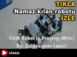 İşte namaz kılan robot - İZLE