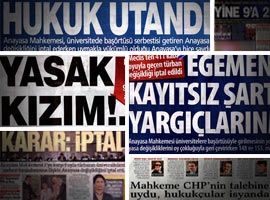 Başörtüsüne yasak nasıl manşet oldu