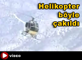 Helikopterin akıl almaz kazası - İZLE