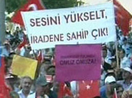 Milli iradeden Samsun'da dev miting  